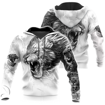 Lion Tattoo Art Hoodie T Shirt For Men and Women HAC310501-NM