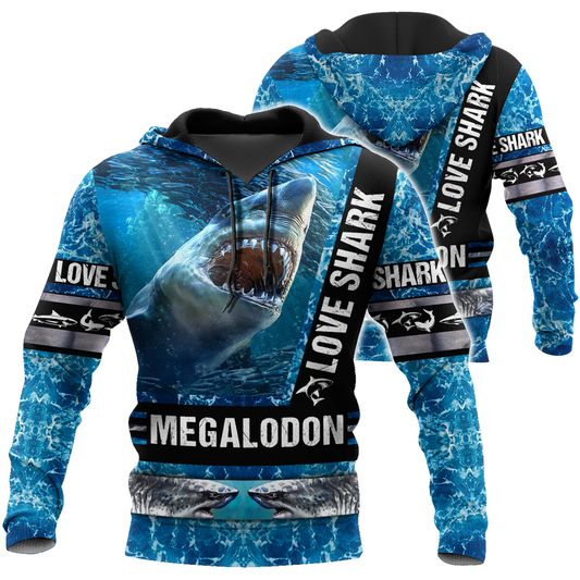 Love Shark 3D All Over Printed Shirts For Men and Women HAC180702-Apparel-TT-Hoodie-S-Vibe Cosy™