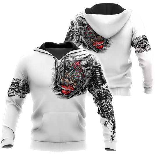 Mechanic Metal Tattoo 3D All Over Printed Shirts HAC180503-Apparel-MP-Hoodie-S-Vibe Cosy™