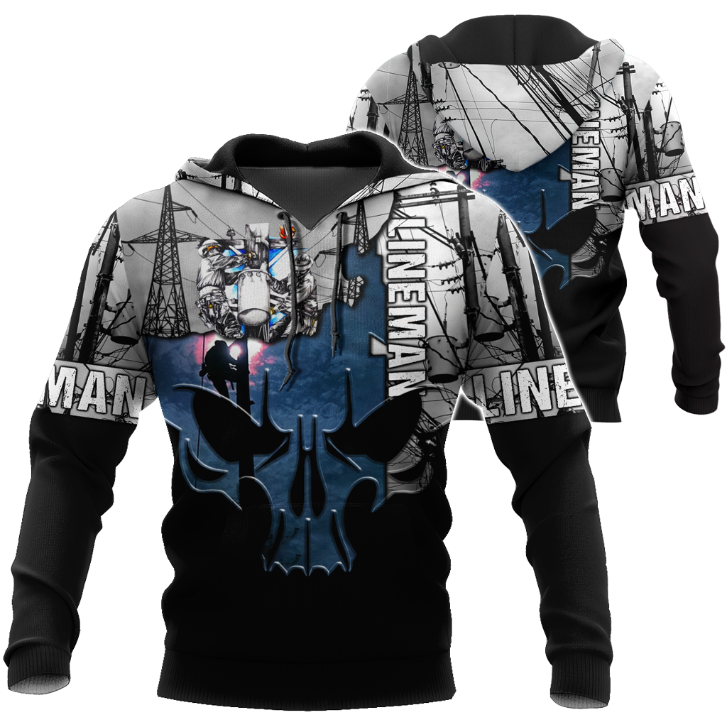 Lineman 3D All Over Printed Hoodie HAC230901