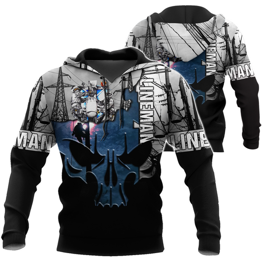 Lineman 3D All Over Printed Hoodie HAC230901