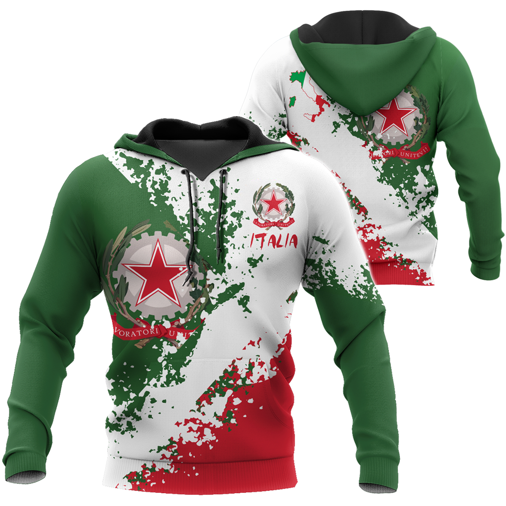 Italy Pride 3D All Over Printed Hoodie Shirt Limited by SUN HAC240605-Apparel-SUN-Hoodie-S-Vibe Cosy™