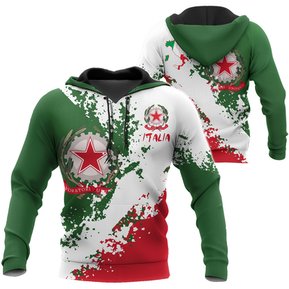 Italy Pride 3D All Over Printed Hoodie Shirt Limited by SUN HAC240605-Apparel-SUN-Hoodie-S-Vibe Cosy™