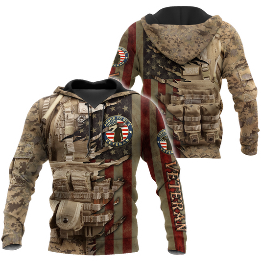 Proud to be United States Marine Veteran 3D All Over Printed Shirts For Men and Women HAC210804