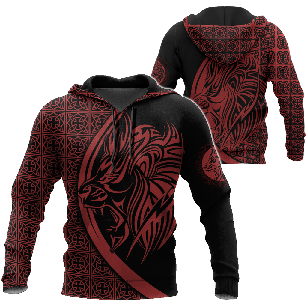 Lion Tattoo Hoodie T Shirt For Men and Women HAC080605-NM-Apparel-NM-Hoodie-S-Vibe Cosy™