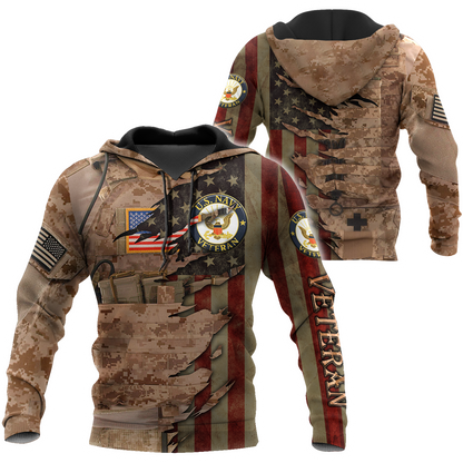 Proud to be United States Navy SEALs Veteran 3D All Over Printed Shirts For Men and Women HAC210803
