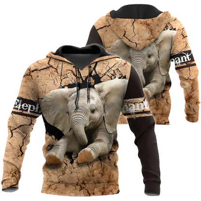 Elephant 3d hoodie shirt for men and women HG71506S5-Apparel-HG-Zip hoodie-S-Vibe Cosy™