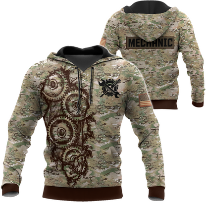 Mechanic Camo 3D All Over Printed Hoodie For Men and Women TN15092003