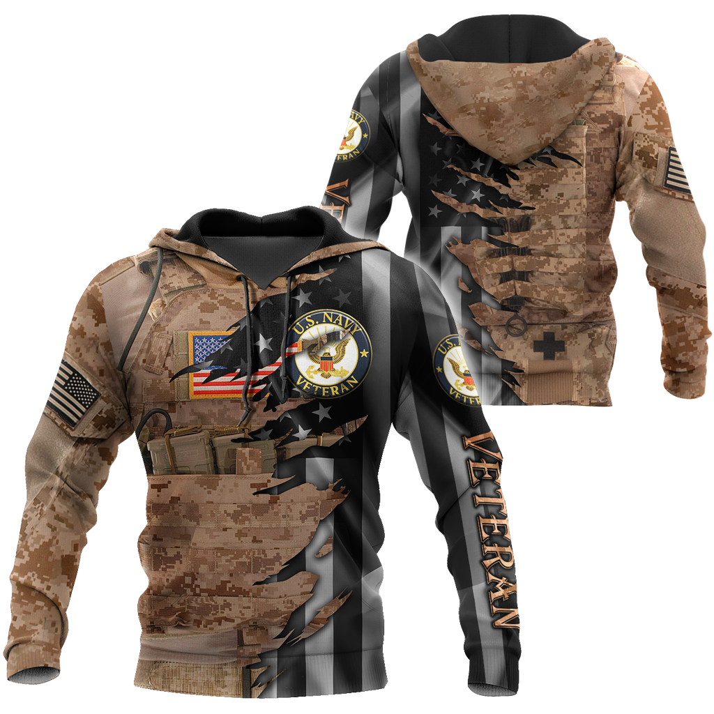 Proud to be US Navy Seal Veteran 3D All Over Printed Shirts For Men and Women HAC210802