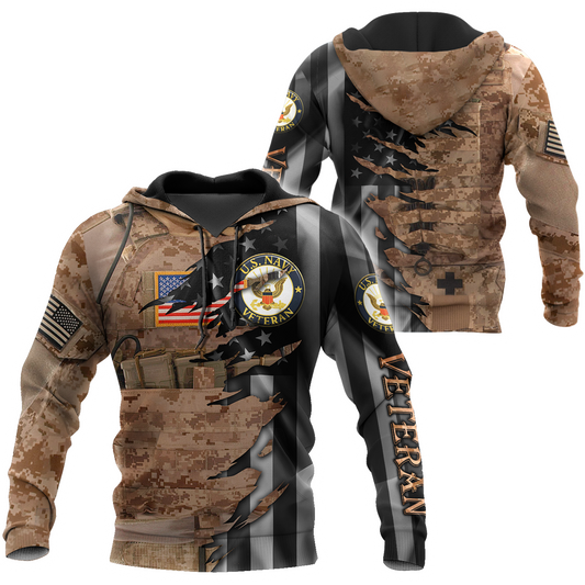 Proud to be US Navy Seal Veteran 3D All Over Printed Shirts For Men and Women HAC210802