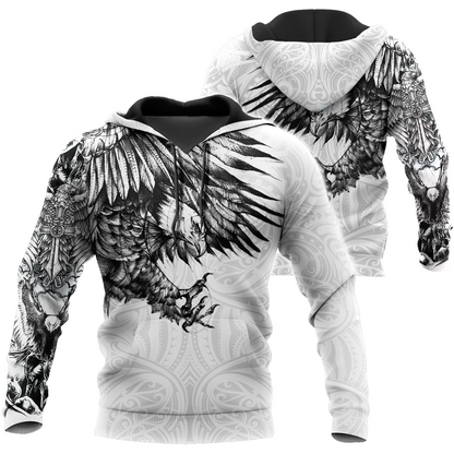 Eagle Tattoo Art Hoodie T Shirt For Men and Women HAC300503-NM-Apparel-NM-Hoodie-S-Vibe Cosy™