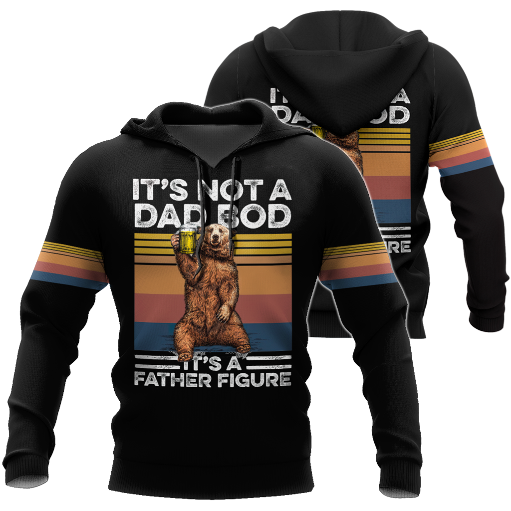 It's not a dad bod, 3d hoodie shirt for men and women HAC040604-Apparel-HG-Zip hoodie-S-Vibe Cosy™