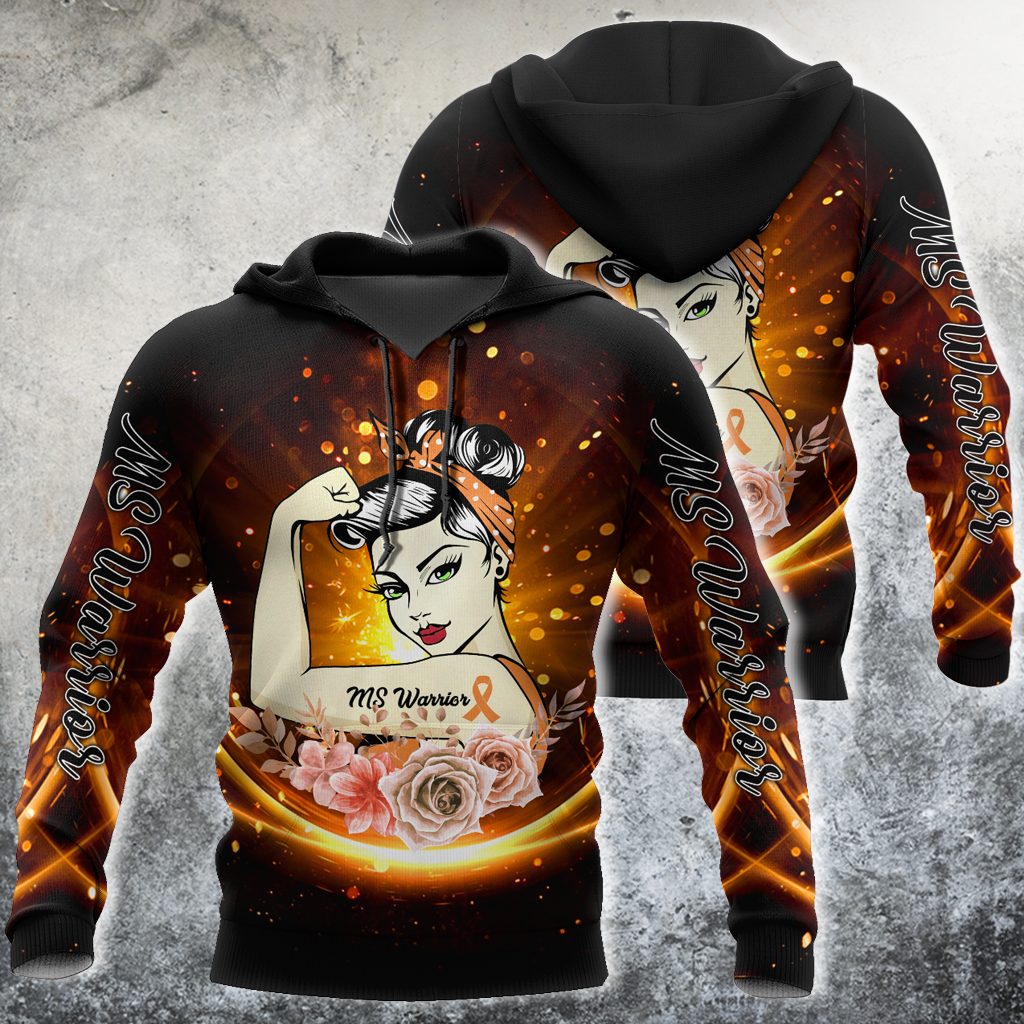 Multiple sclerosis warrior 3d hoodie shirt for men and women HAC270406-Apparel-HG-Zip hoodie-S-Vibe Cosy™