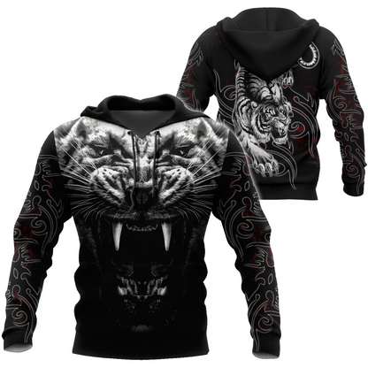 Tattoo White Tiger  3D All Over Printed Unisex Shirts