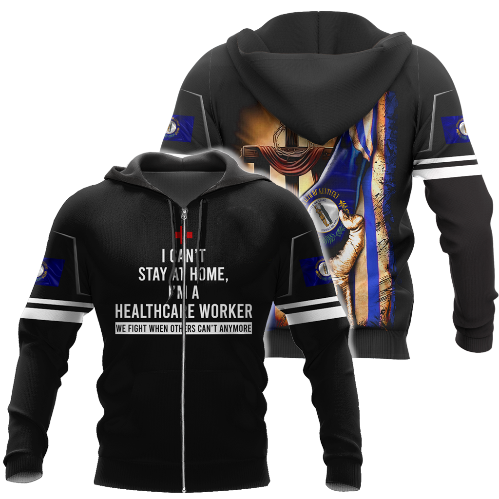 Healthcare worker Kentucky 3d hoodie shirt for men and women HAC040404-Apparel-HG-Zip hoodie-S-Vibe Cosy™