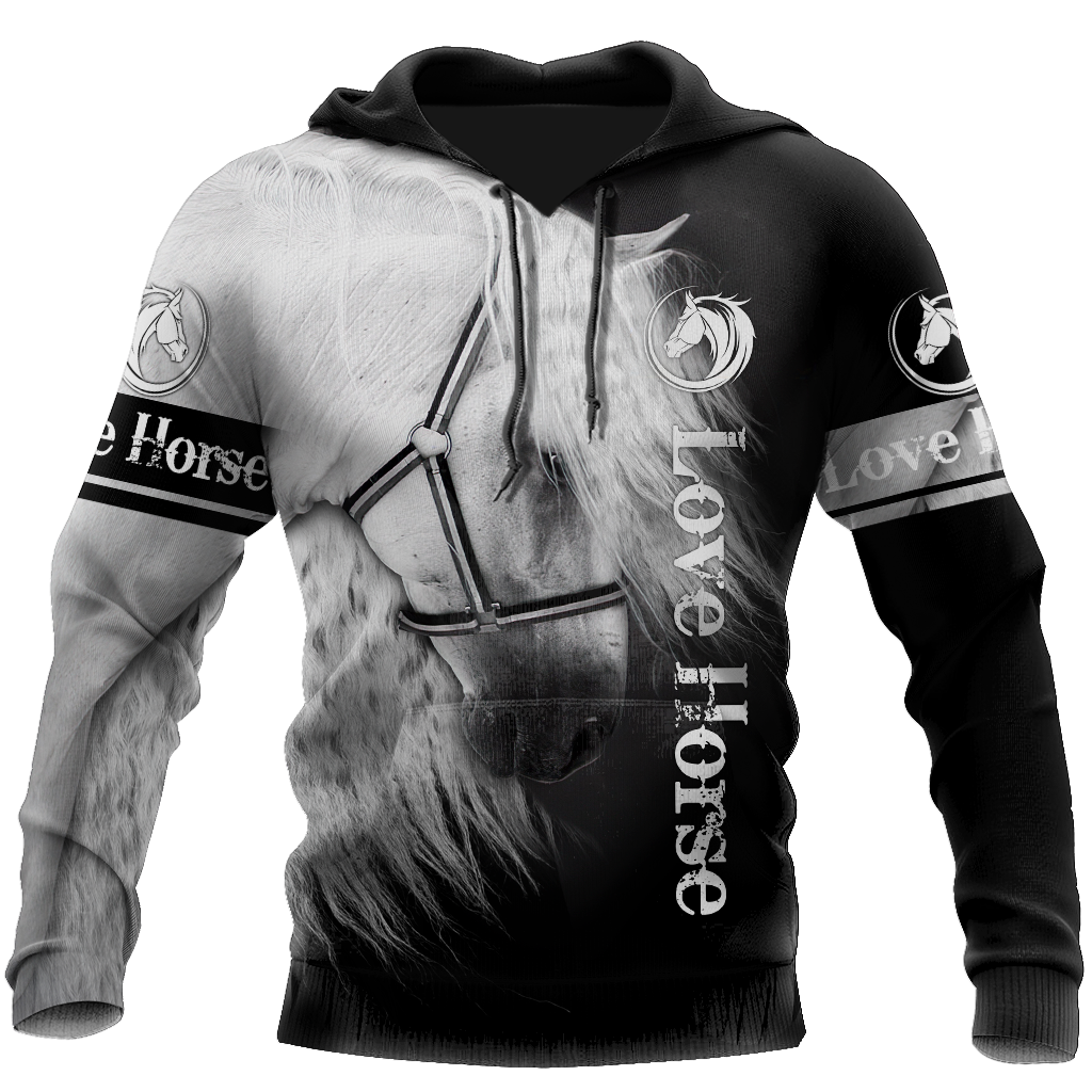 Beautiful Horse 3D All Over Printed Shirts For Men And Women TR2105201S-Apparel-MP-Hoodie-S-Vibe Cosy™