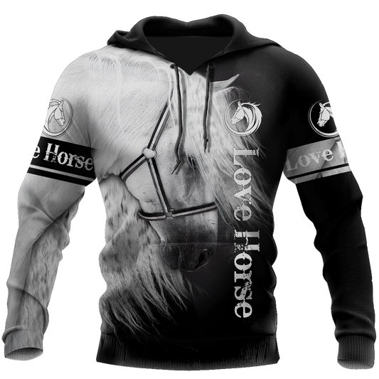 Beautiful Horse 3D All Over Printed Shirts For Men And Women TR2105201S-Apparel-MP-Hoodie-S-Vibe Cosy™