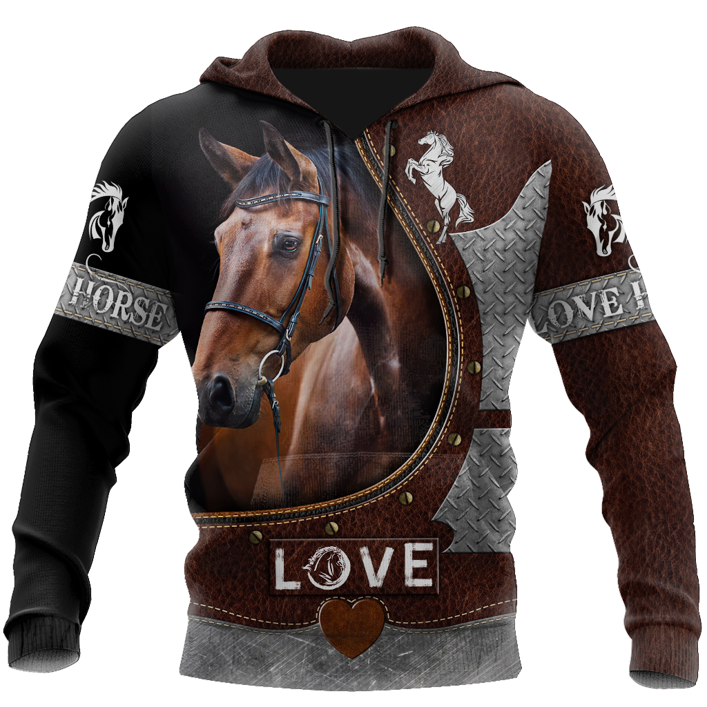 Love Beautiful Horse 3D All Over Printed Shirts For Men And Women TR2505202S-Apparel-MP-Hoodie-S-Vibe Cosy™