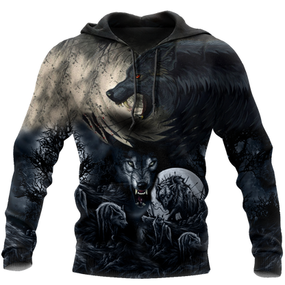 All Over Printed Mythical Wolf Hoodie VP01102001-MEI