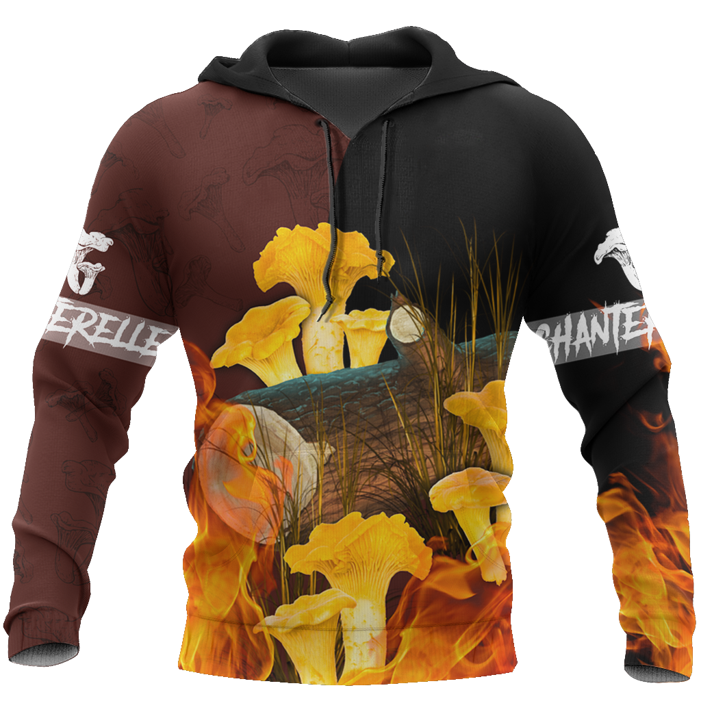 Beautiful Chanterelle mushrooms 3D all over printing shirts for men and women TR0405202-Apparel-Huyencass-Hoodie-S-Vibe Cosy™