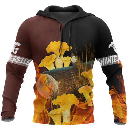 Beautiful Chanterelle mushrooms 3D all over printing shirts for men and women TR0405202-Apparel-Huyencass-Hoodie-S-Vibe Cosy™