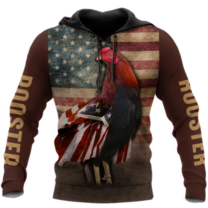 Premium Rooster 3D All Over Printed Unisex Shirts