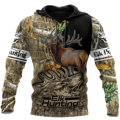 Elk Hunting Legend 3D All Over Print Hoodie VP07102003