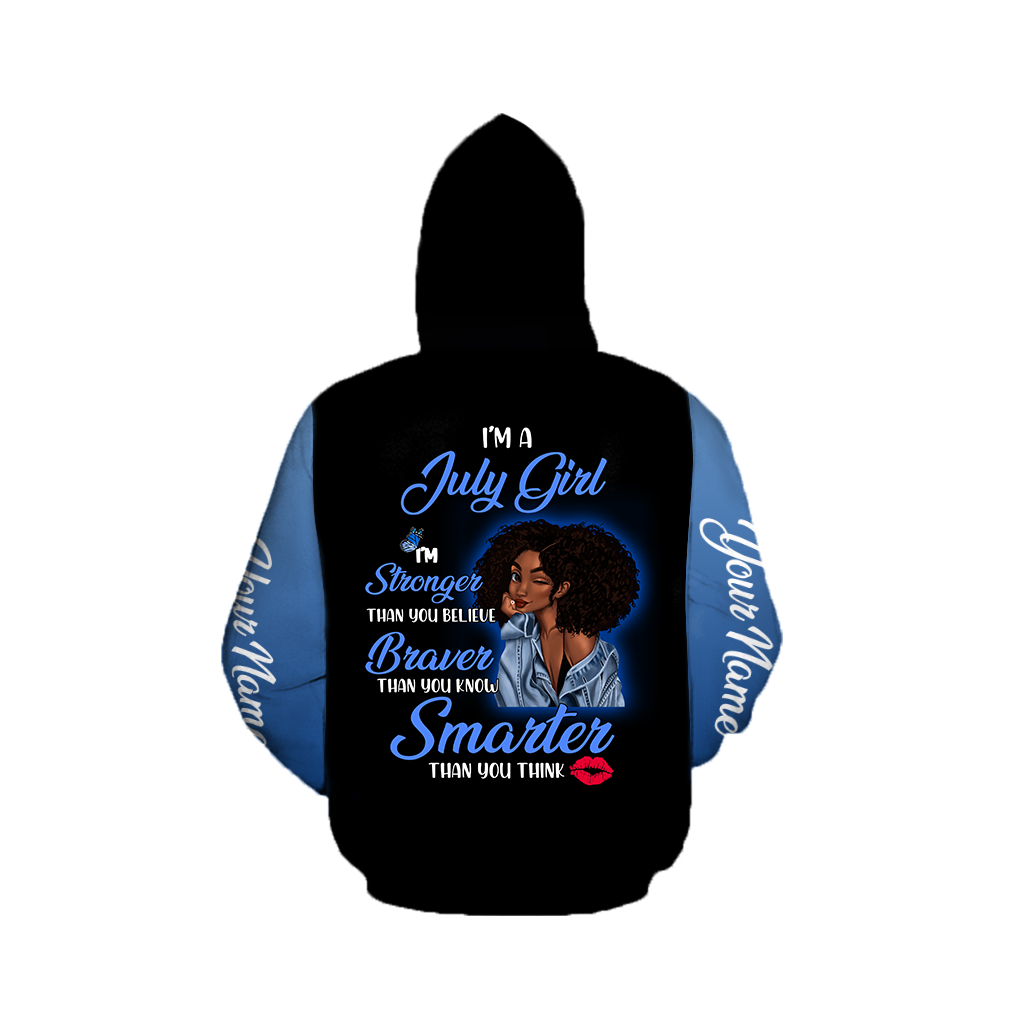 July Girl Customize Name 3D All Over Printed Shirts For Women MH1011200S7