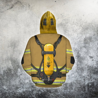 Brave Firefighter-Fireman 3D All Over Printed Shirts For Men and Women TA0822201