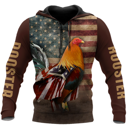 Premium Rooster 3D All Over Printed Unisex Shirts