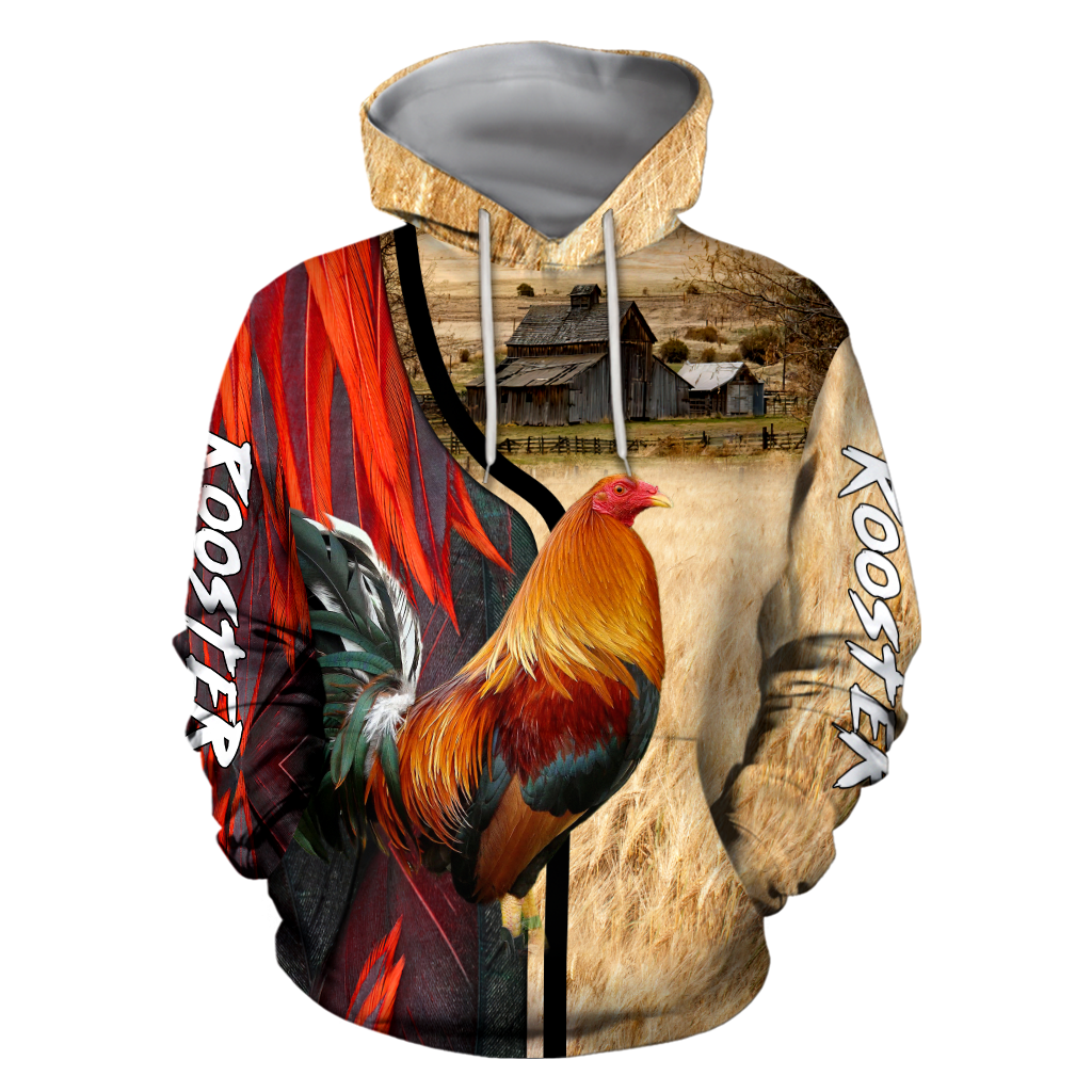 Premium Rooster 3D All Over Printed Unisex Shirts