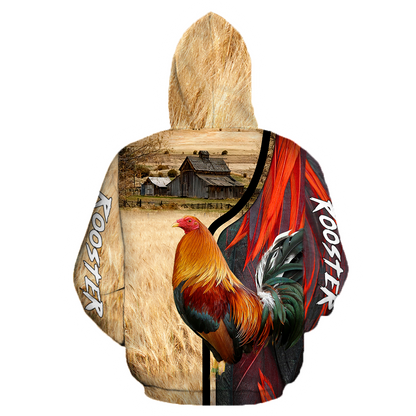 Premium Rooster 3D All Over Printed Unisex Shirts