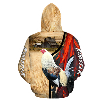 Premium Rooster 3D All Over Printed Unisex Shirts