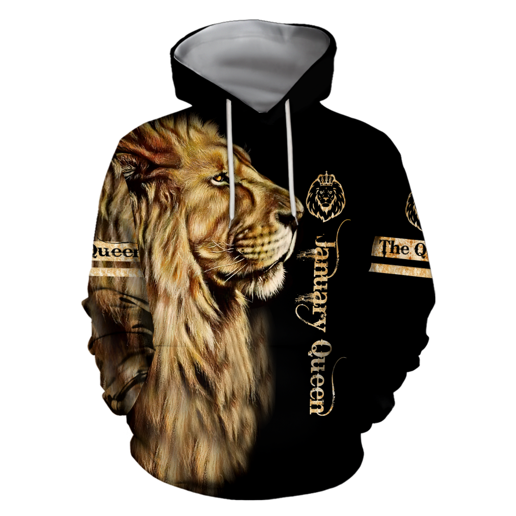 January Lion Queen 3D All Over Printed Shirt for Women