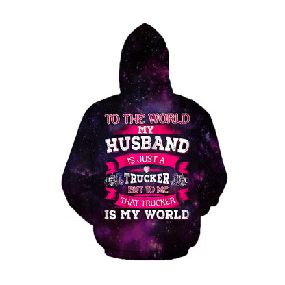 All Over Printed Trucker Wife Hoodie HHT08092019-MEI