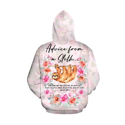 All Over Printed Advice From A Sloth HHT04092009-MEI