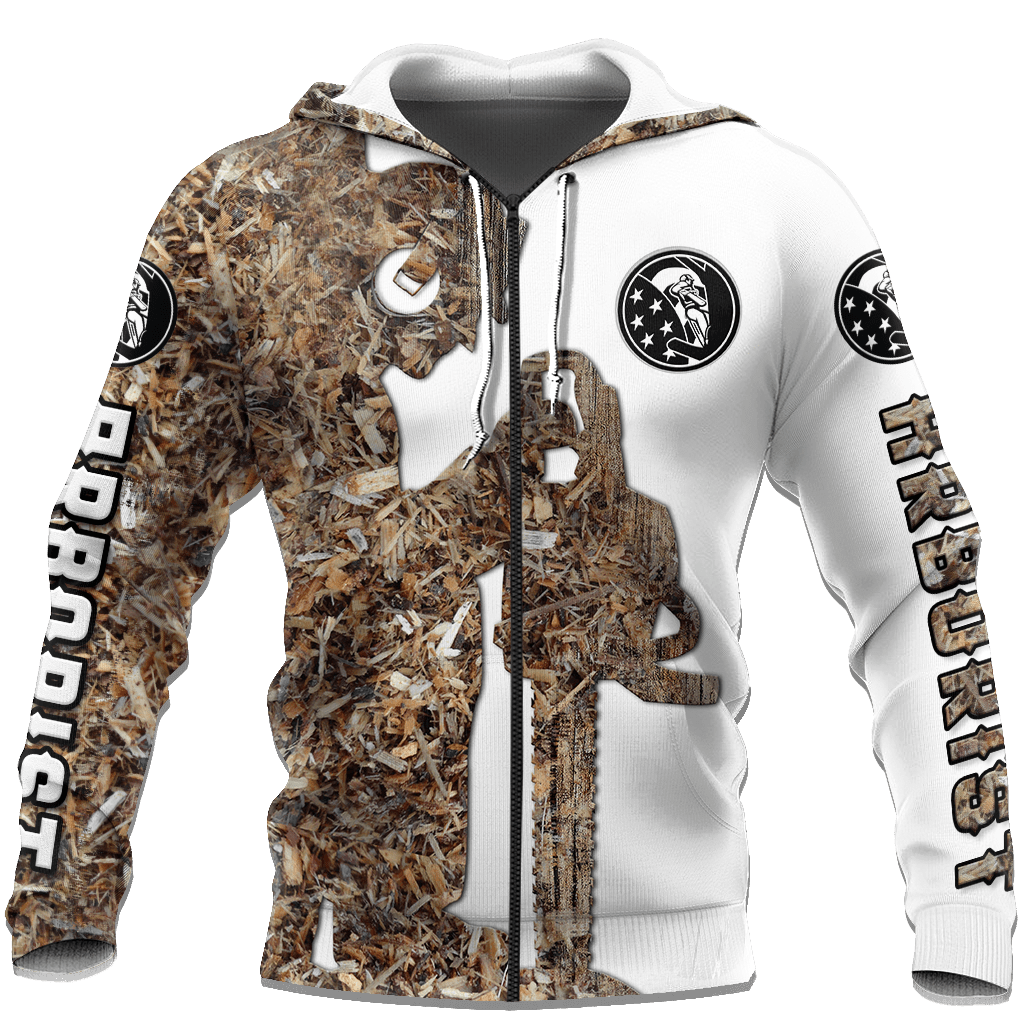 Premium Unisex Sawdust Pattern All Over Printed Arborist Shirts MEI
