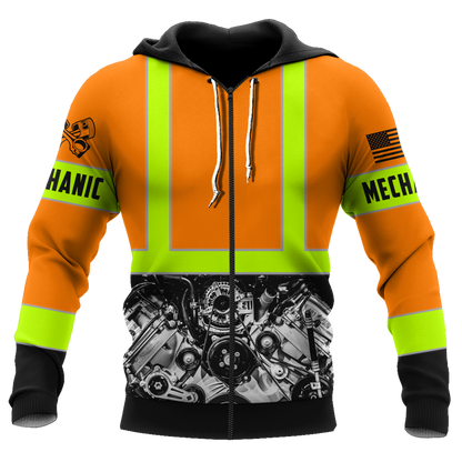 Mechanic Not For The Weak 3D All Over Printed Hoodie For Men and Women Pi10102004