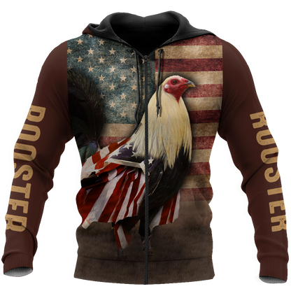 Premium Rooster 3D All Over Printed Unisex Shirts