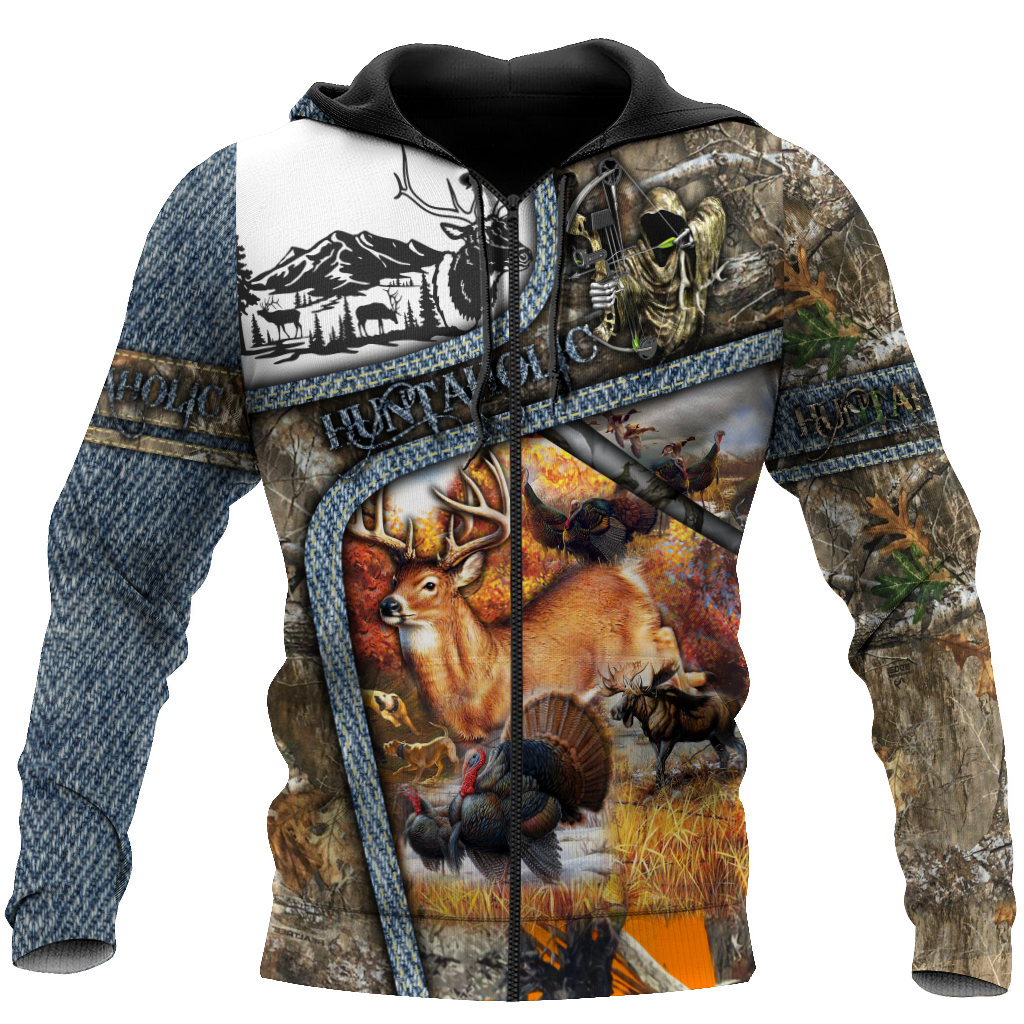 Huntaholic 3D Over Printed Unisex Deluxe Hoodie