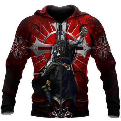 Premium Knight Templar Red Cross All Over Printed Shirts For Men And Women MEI