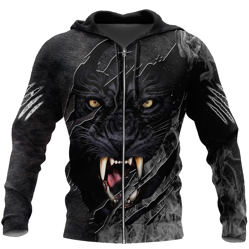 The Black Panther Anger All Over Print Hoodie HAC040901
