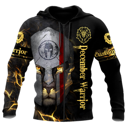 December Spartan Lion Warrior 3D All Over Printed Unisex Shirts