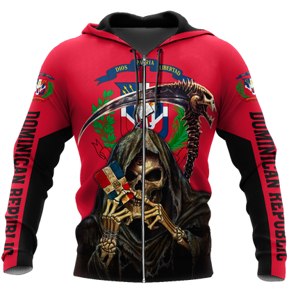 Dominican Republic 3d hoodie shirt for men and women HAC230602-Apparel-HG-Zip hoodie-S-Vibe Cosy™