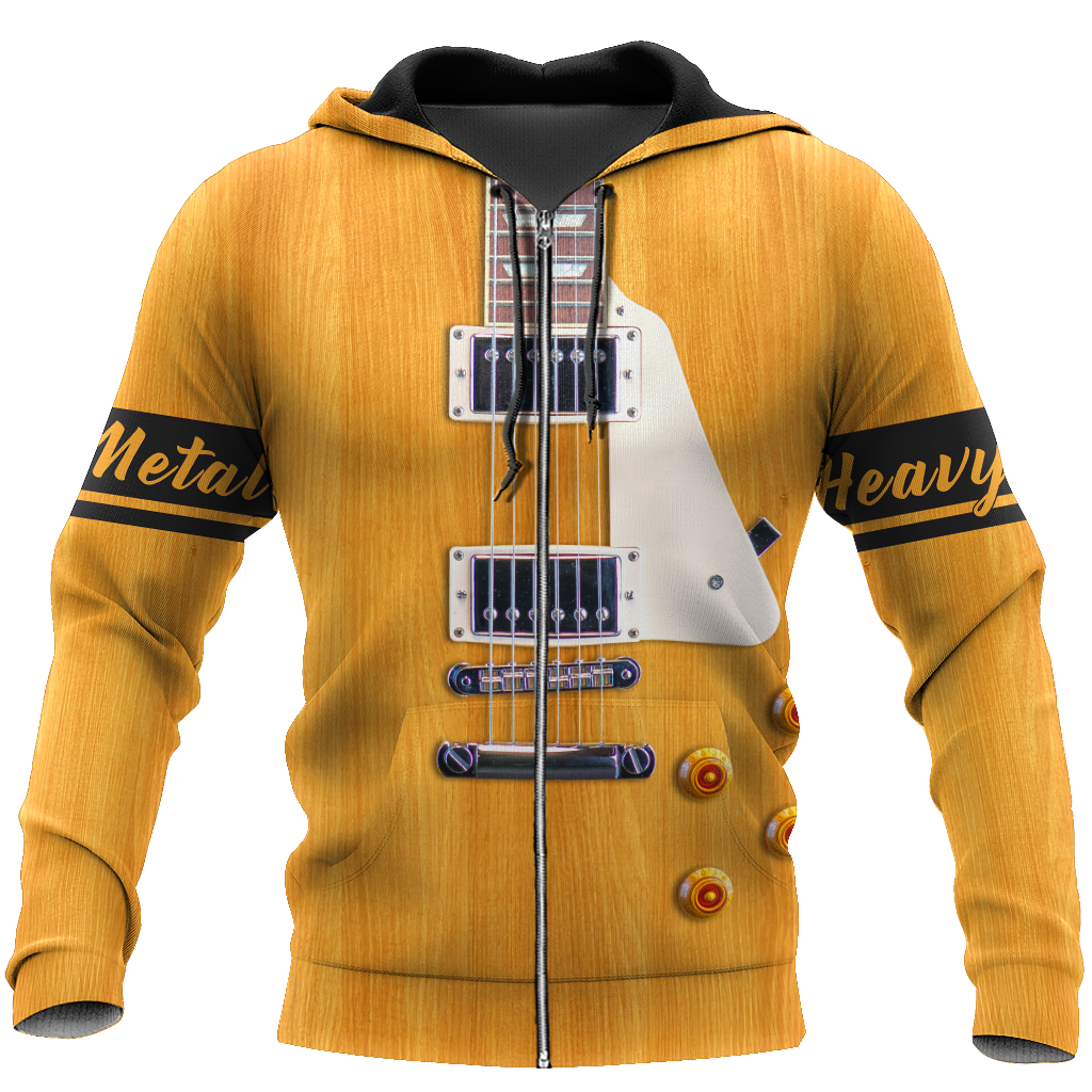 Heavy Metal Guitar 3D All Over Printed Shirts For Men and Women HAC300701-Apparel-TT-Zipped Hoodie-S-Vibe Cosy™