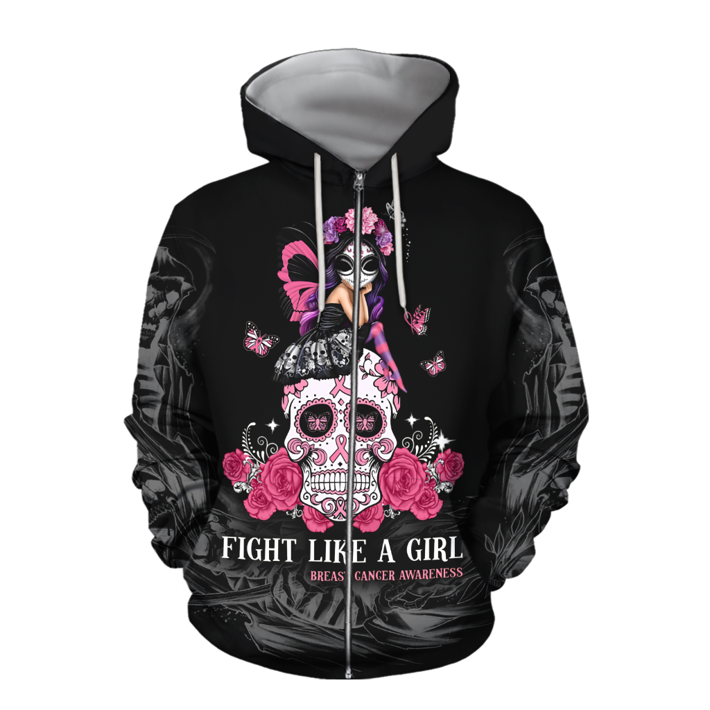 Breast cancer 3d hoodie shirt for men and women HG HAC160304-Apparel-HG-Zip hoodie-S-Vibe Cosy™