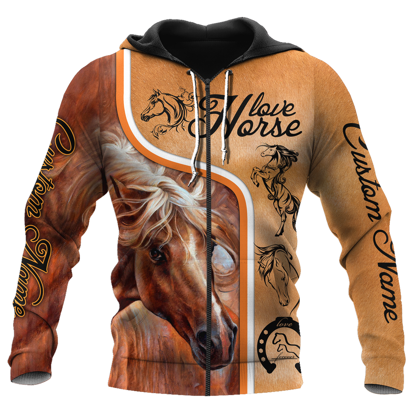 Personalized Love Horse  3D All Over Printed Unisex Shirts Pi112038