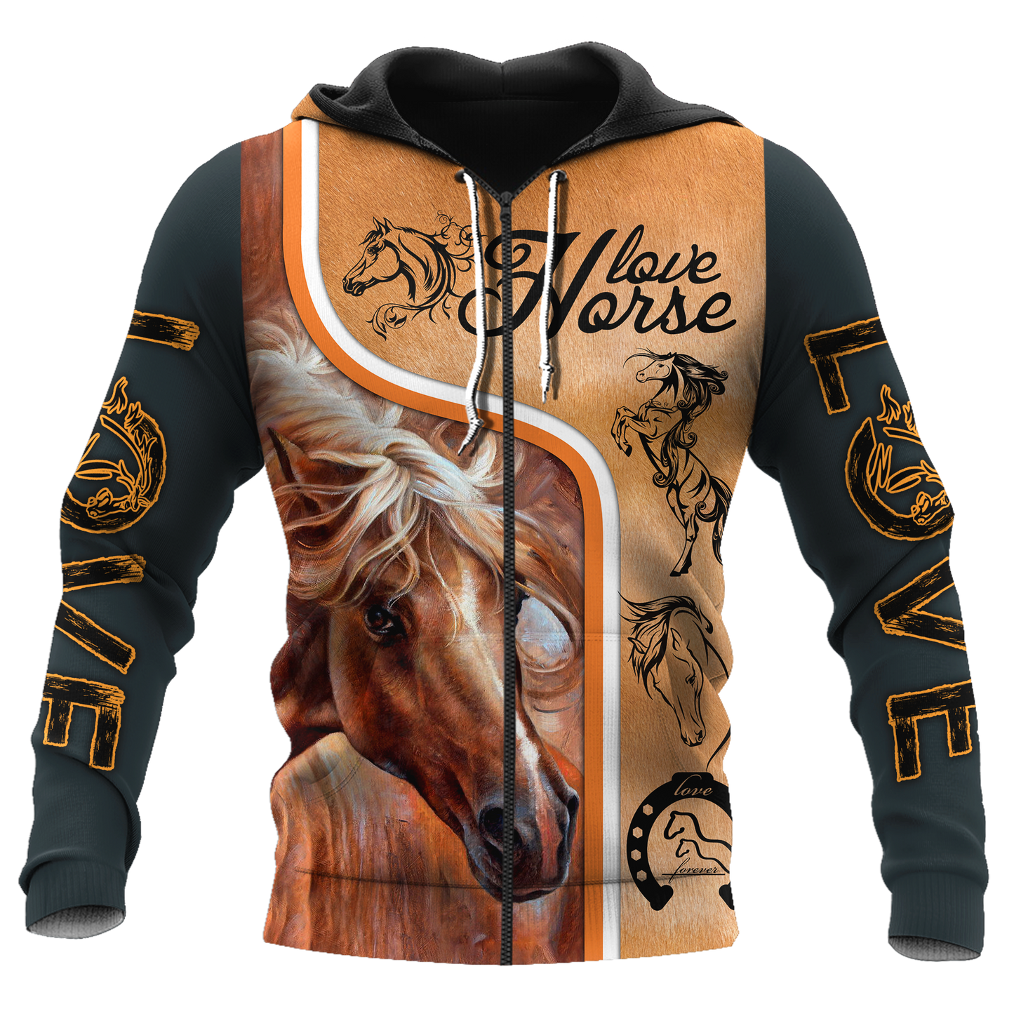 Love Horse 3D All Over Printed Unisex Shirts Pi112037