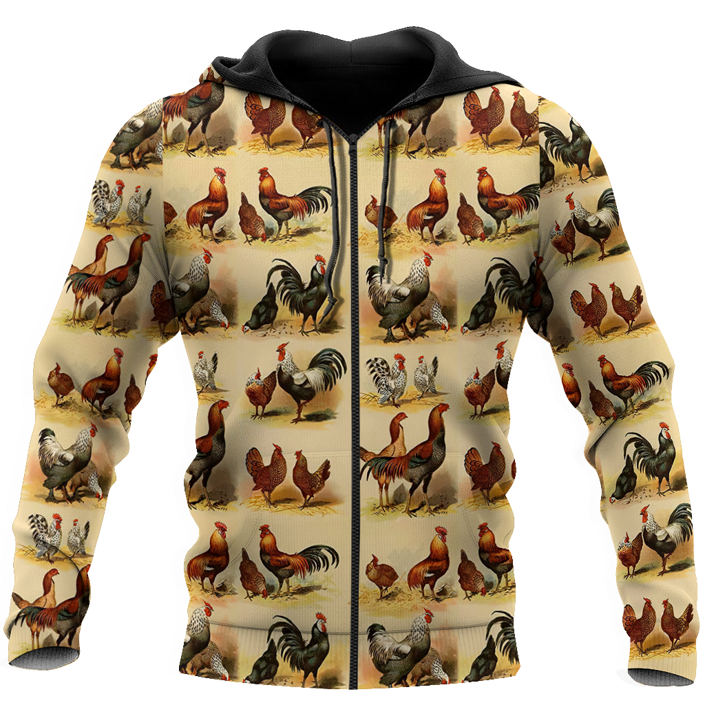 Premium Rooster 3D All Over Printed Unisex Shirts