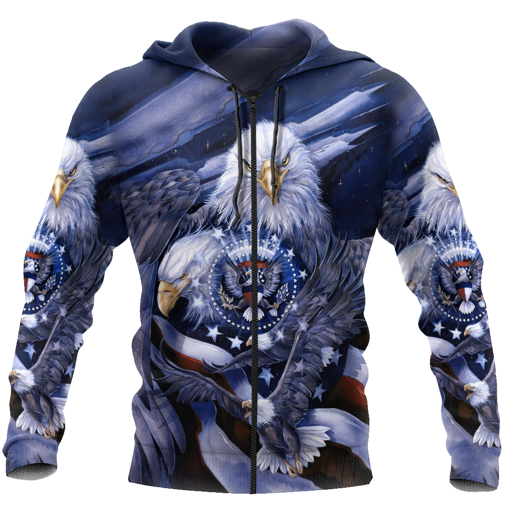 American Spirit Eagle 3D All Over Print  Hoodie DL20219